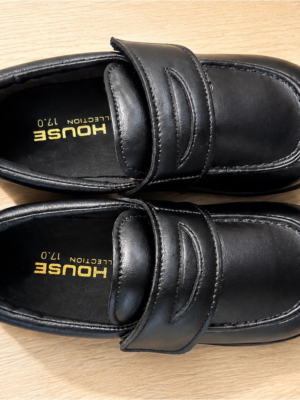 MIKI HOUSE Kids Black Leather School Shoes – JP 17 cm / US Kids 11